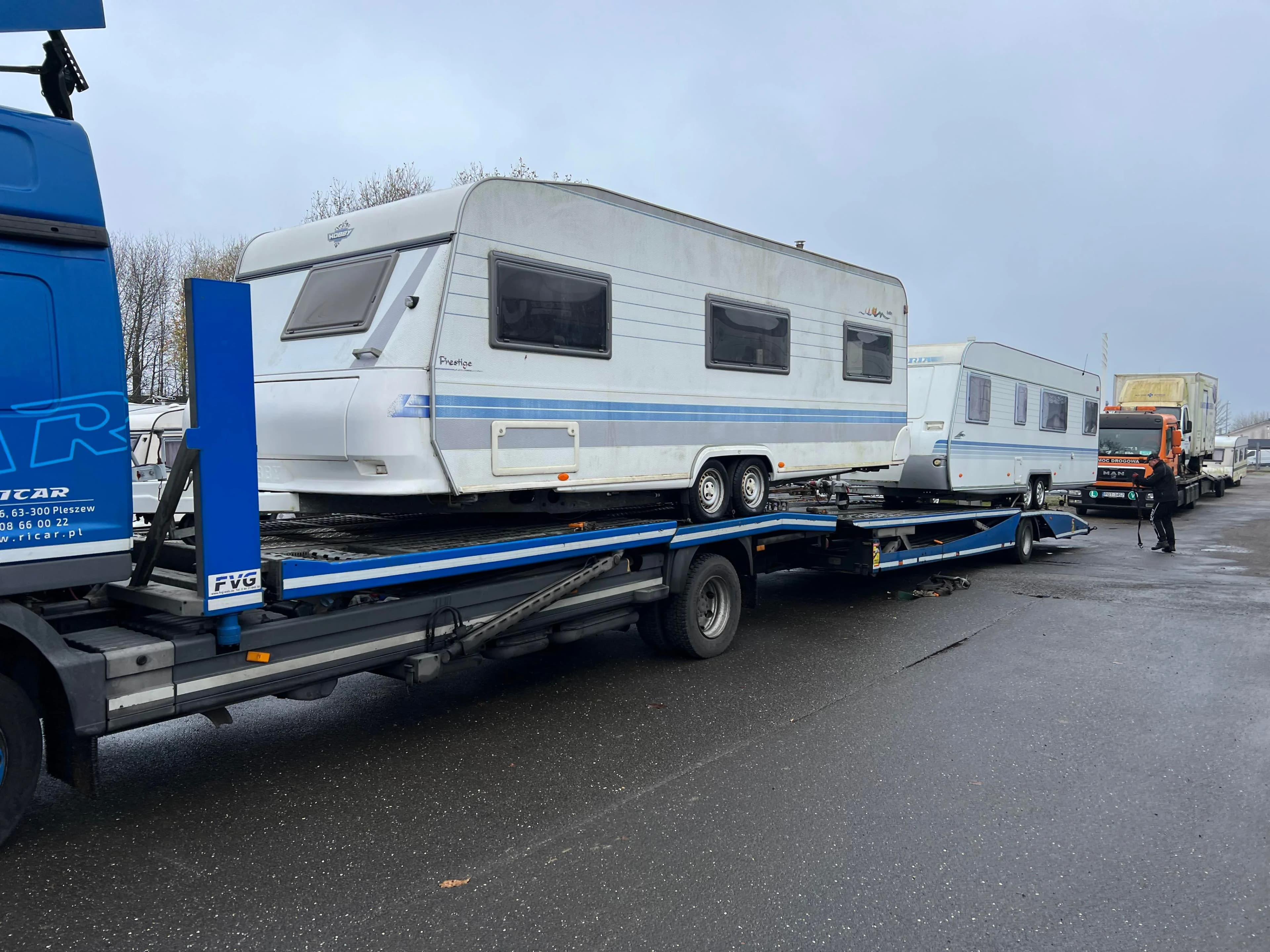 Campingvogn baggrund
